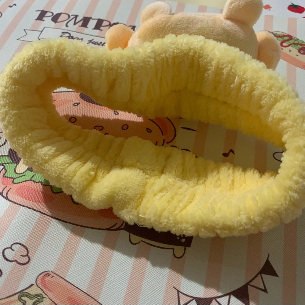 Yellow Pompompurin Soft Stretchy Spa Headband
